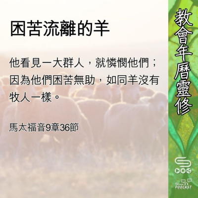 Soooradio 基督教廣播電台 教會年曆靈修（0579） - 困苦流離的羊