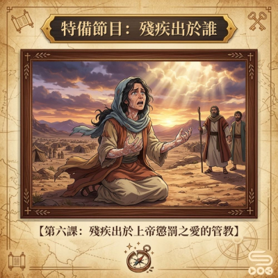 特備節目:殘疾出於誰(06)- 第六課:殘疾出於上帝懲罰之愛的管教 Soooradio 基督教廣播電台 特備節目:殘疾出於誰(06)- 第六課:殘疾出於上帝懲罰之愛的管教